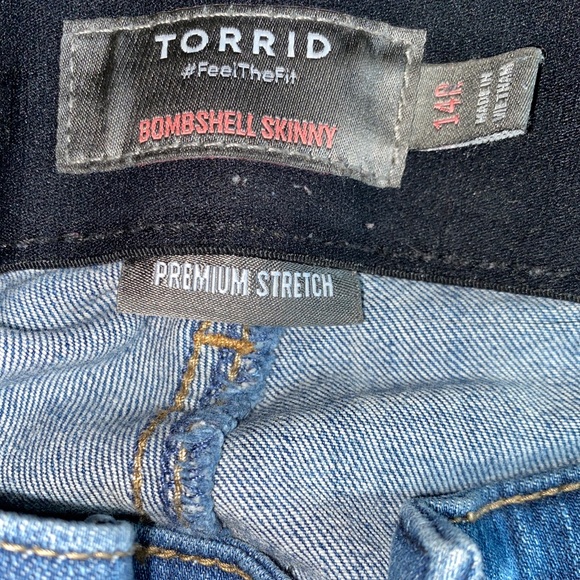 🔥Host Pick🔥 Bombshell Skinny Premium Stretch High-Rise Destructed Jean - Picture 5 of 9